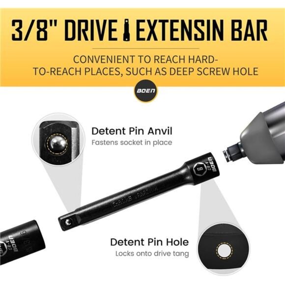 Drive Deep SAE Impact Socket Set, 3/8" to 1" Socket, - Picture 6 of 14